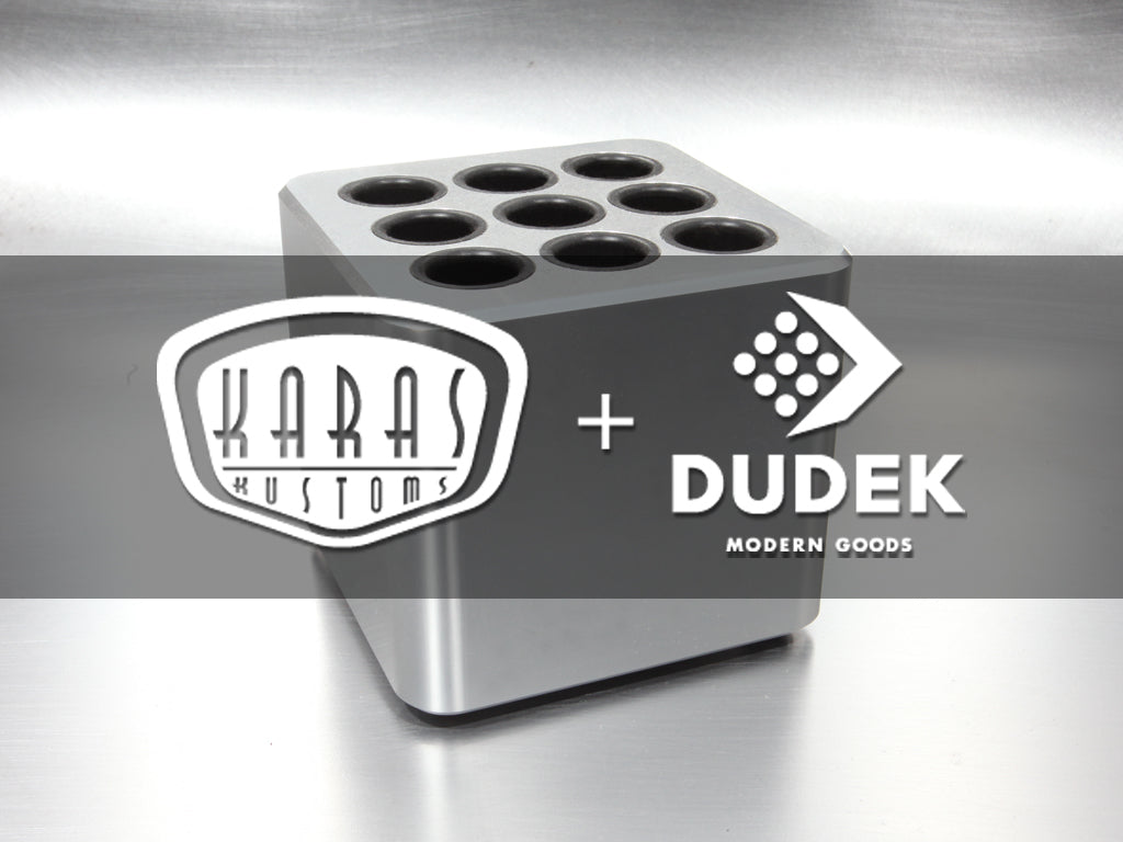 Polished Aluminum CUBE Pen Holder