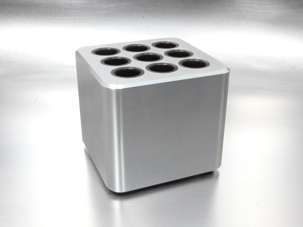 Polished Aluminum CUBE Pen Holder
